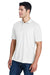 Core 365 88181/88181T Mens Origin Performance Moisture Wicking Short Sleeve Polo Shirt White Model 3q