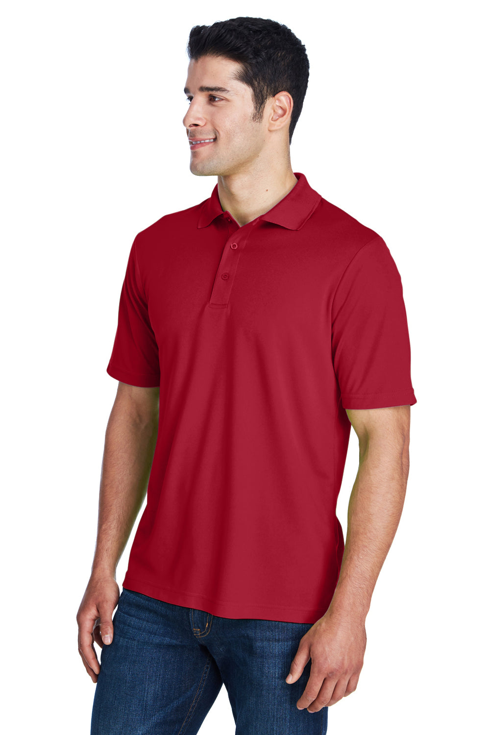 Core 365 88181/88181T Mens Origin Performance Moisture Wicking Short Sleeve Polo Shirt Classic Red Model 3q