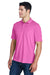 Core 365 88181/88181T Mens Origin Performance Moisture Wicking Short Sleeve Polo Shirt Charity Pink Model 3q