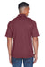 Core 365 88181P Mens Origin Performance Moisture Wicking Short Sleeve Polo Shirt w/ Pocket Burgundy Model Back