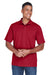 Core 365 88181P Mens Origin Performance Moisture Wicking Short Sleeve Polo Shirt w/ Pocket Classic Red Model Front