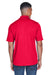 Core 365 88181P Mens Origin Performance Moisture Wicking Short Sleeve Polo Shirt w/ Pocket Classic Red Model Back