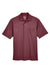 Core 365 88181P Mens Origin Performance Moisture Wicking Short Sleeve Polo Shirt w/ Pocket Burgundy Flat Front