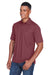 Core 365 88181P Mens Origin Performance Moisture Wicking Short Sleeve Polo Shirt w/ Pocket Burgundy Model 3q