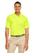 Core 365 88181R Mens Radiant Performance Moisture Wicking Short Sleeve Polo Shirt Safety Yellow Model Front