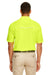 Core 365 88181R Mens Radiant Performance Moisture Wicking Short Sleeve Polo Shirt Safety Yellow Model Back