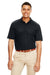 Core 365 88181R Mens Radiant Performance Moisture Wicking Short Sleeve Polo Shirt Black Model Front