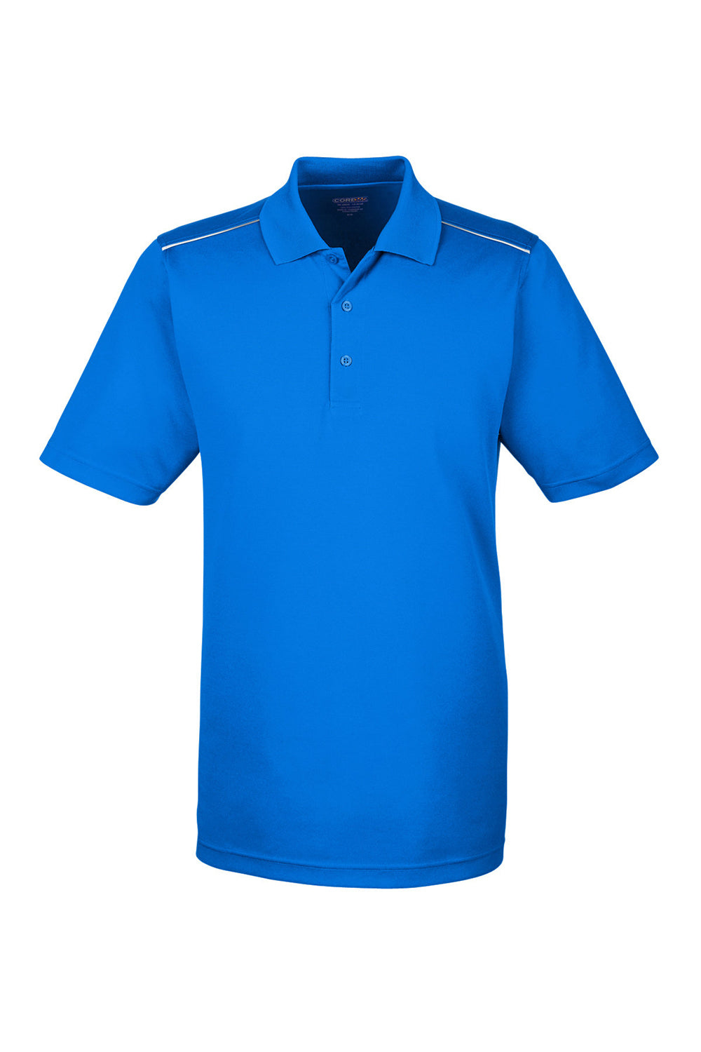 Core 365 88181R Mens Radiant Performance Moisture Wicking Short Sleeve Polo Shirt True Royal Blue Flat Front