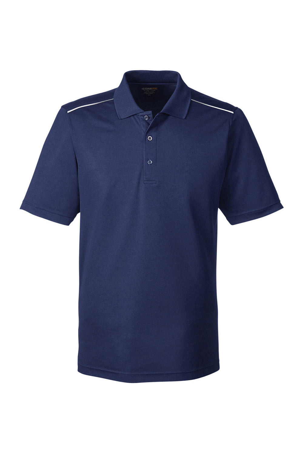 Core 365 88181R Mens Radiant Performance Moisture Wicking Short Sleeve Polo Shirt Classic Navy Blue Flat Front