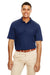 Core 365 88181R Mens Radiant Performance Moisture Wicking Short Sleeve Polo Shirt Classic Navy Blue Model Front