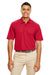 Core 365 88181R Mens Radiant Performance Moisture Wicking Short Sleeve Polo Shirt Classic Red Model Front