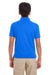 Core 365 88181Y Youth Origin Performance Moisture Wicking Short Sleeve Polo Shirt True Royal Blue Model Back