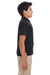 Core 365 88181Y Youth Origin Performance Moisture Wicking Short Sleeve Polo Shirt Black Model Side