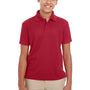 Core 365 Youth Origin Performance Moisture Wicking Short Sleeve Polo Shirt - Classic Red