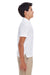 Core 365 88181Y Youth Origin Performance Moisture Wicking Short Sleeve Polo Shirt White Model Side