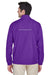 Core 365 88183/88183T Mens Motivate Water Resistant Full Zip Jacket Campus Purple Model Back