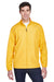 Core 365 88183/88183T Mens Motivate Water Resistant Full Zip Jacket Campus Gold Model Front