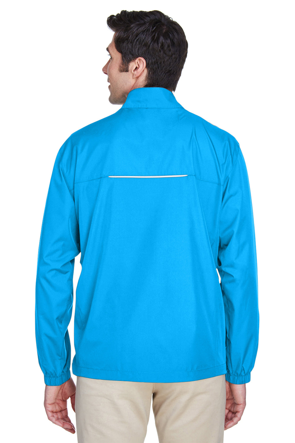 Core 365 88183/88183T Mens Motivate Water Resistant Full Zip Jacket Electric Blue Model Back