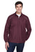 Core 365 88183/88183T Mens Motivate Water Resistant Full Zip Jacket Burgundy Model Front