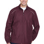 Core 365 Mens Motivate Water Resistant Full Zip Jacket - Burgundy