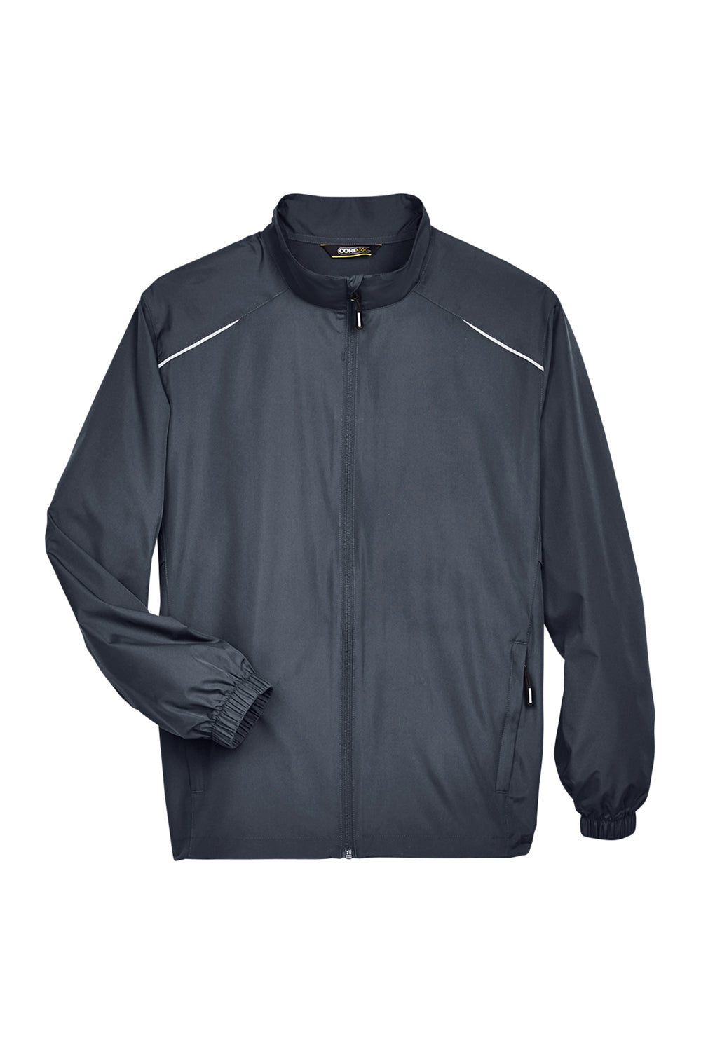 Core 365 88183/88183T Mens Motivate Water Resistant Full Zip Jacket Carbon Grey Flat Front