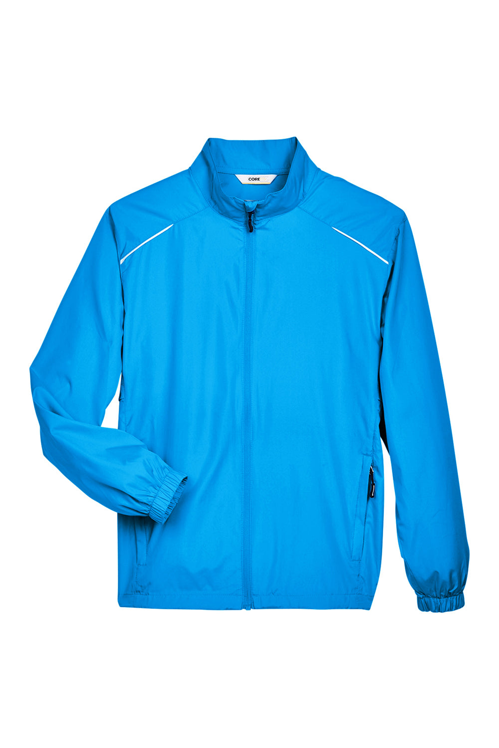 Core 365 88183/88183T Mens Motivate Water Resistant Full Zip Jacket Electric Blue Flat Front