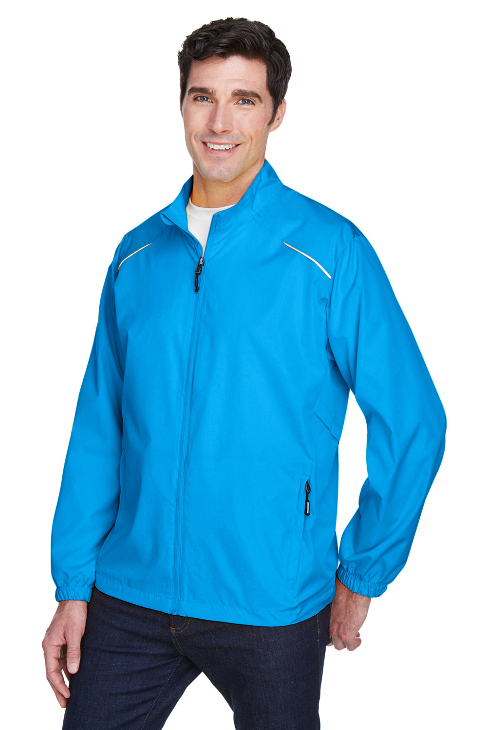 Core 365 88183/88183T Mens Motivate Water Resistant Full Zip Jacket Electric Blue Model 3q