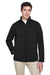 Core 365 88184/88184T Mens Cruise Water Resistant Full Zip Jacket Black Model Front