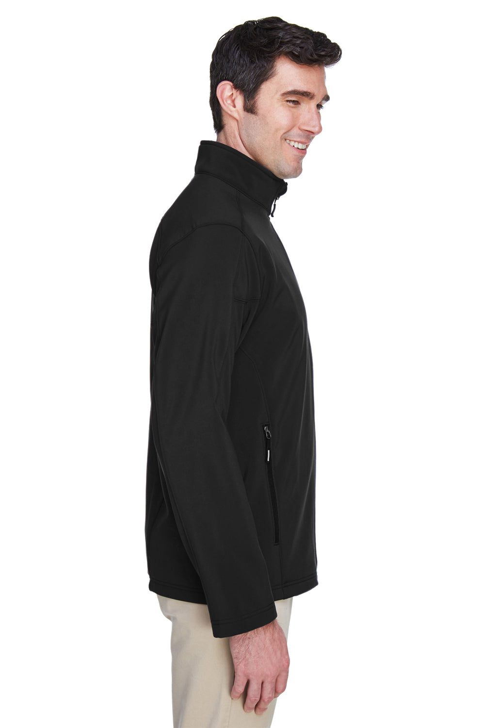 Core 365 88184/88184T Mens Cruise Water Resistant Full Zip Jacket Black Model Side