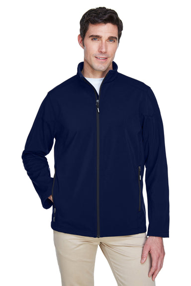 Core 365 88184/88184T Mens Cruise Water Resistant Full Zip Jacket Classic Navy Blue Model Front