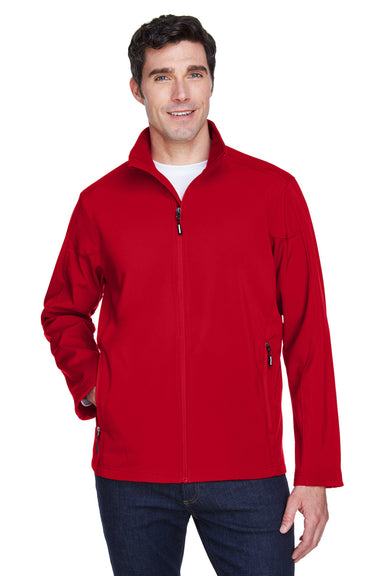 Core 365 88184/88184T Mens Cruise Water Resistant Full Zip Jacket Classic Red Model Front