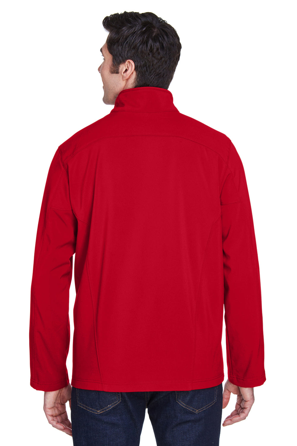 Core 365 88184/88184T Mens Cruise Water Resistant Full Zip Jacket Classic Red Model Back