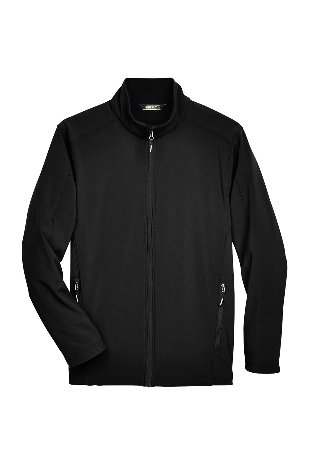 Core 365 88184/88184T Mens Cruise Water Resistant Full Zip Jacket Black Flat Front