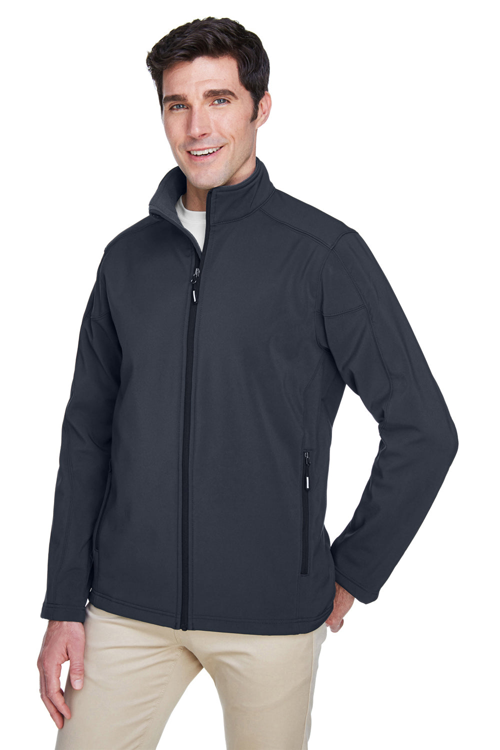 Core 365 88184/88184T Mens Cruise Water Resistant Full Zip Jacket Carbon Grey Model 3q