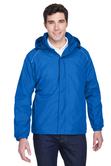 Core 365 88189/88189T Mens Brisk Full Zip Hooded Jacket True Royal Blue Model Front