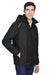 Core 365 88189/88189T Mens Brisk Full Zip Hooded Jacket Black Model 3q