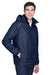 Core 365 88189/88189T Mens Brisk Full Zip Hooded Jacket Classic Navy Blue Model 3q