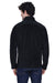 Core 365 88190/88190T Mens Journey Pill Resistant Fleece Full Zip Jacket Black Model Back