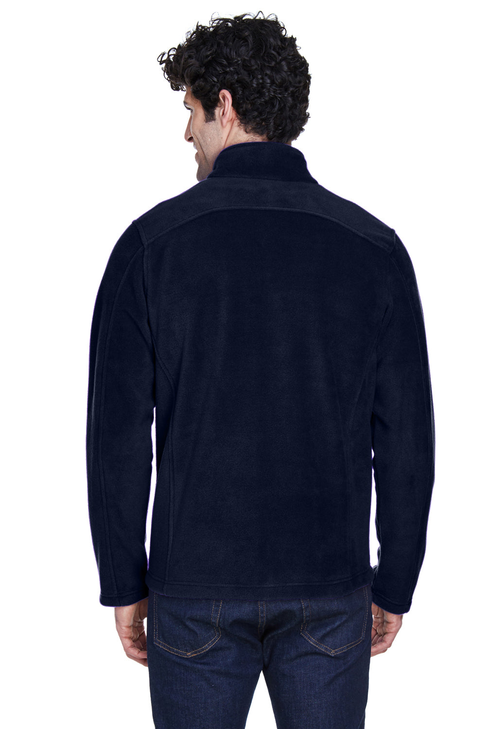 Core 365 88190/88190T Mens Journey Pill Resistant Fleece Full Zip Jacket Classic Navy Blue Model Back