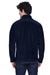 Core 365 88190/88190T Mens Journey Pill Resistant Fleece Full Zip Jacket Classic Navy Blue Model Back