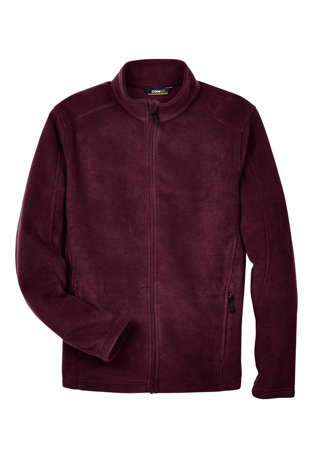 Core 365 88190/88190T Mens Journey Pill Resistant Fleece Full Zip Jacket Burgundy Flat Front