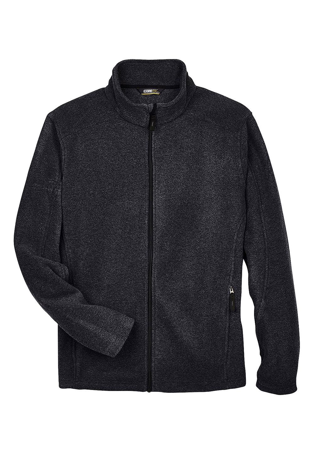 Core 365 88190/88190T Mens Journey Pill Resistant Fleece Full Zip Jacket Heather Charcoal Grey Flat Front