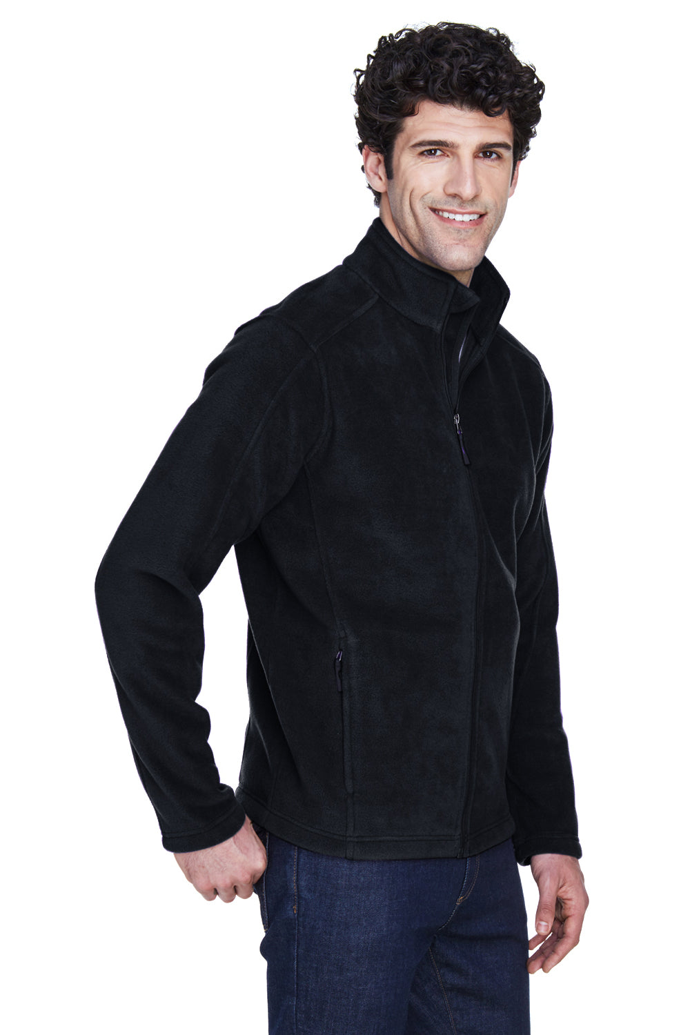 Core 365 88190/88190T Mens Journey Pill Resistant Fleece Full Zip Jacket Black Model 3q