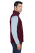 Core 365 88191/88191T Mens Journey Pill Resistant Fleece Full Zip Vest Burgundy Model Side