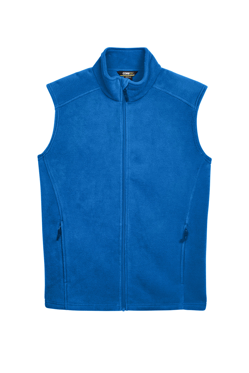 Core 365 88191/88191T Mens Journey Pill Resistant Fleece Full Zip Vest True Royal Blue Flat Front