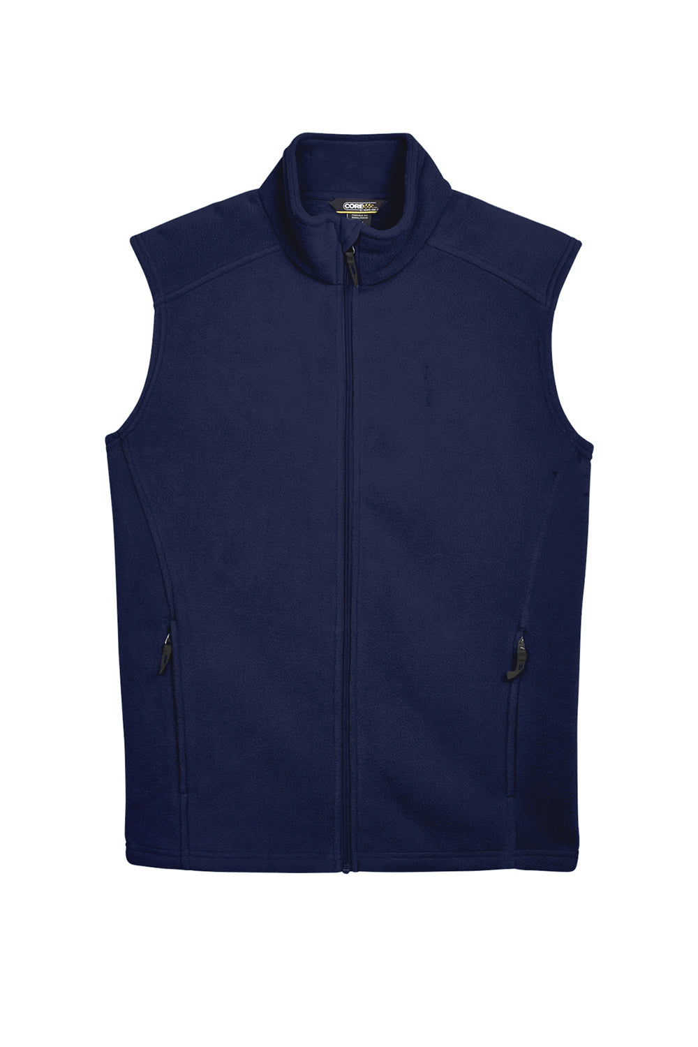 Core 365 88191/88191T Mens Journey Pill Resistant Fleece Full Zip Vest Classic Navy Blue Flat Front