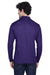 Core 365 88192/88192T Mens Pinnacle Performance Moisture Wicking Long Sleeve Polo Shirt Campus Purple Model Back