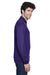 Core 365 88192/88192T Mens Pinnacle Performance Moisture Wicking Long Sleeve Polo Shirt Campus Purple Model Side