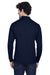 Core 365 88192/88192T Mens Pinnacle Performance Moisture Wicking Long Sleeve Polo Shirt Classic Navy Blue Model Back