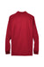 Core 365 88192/88192T Mens Pinnacle Performance Moisture Wicking Long Sleeve Polo Shirt Classic Red Flat Back